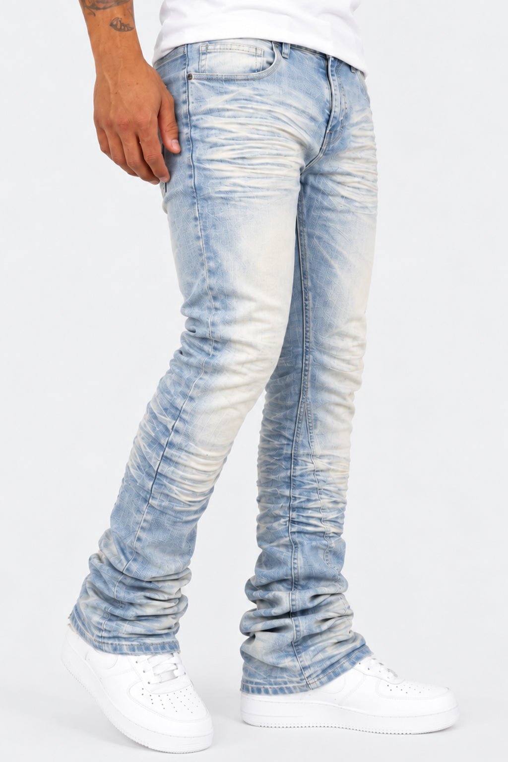 Premium Stacked Denim (Ice Blue) (L7096) - Zamage