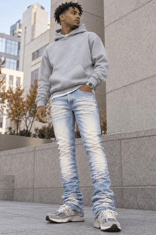 Premium Stacked Denim (Ice Blue) (L7096) - Zamage
