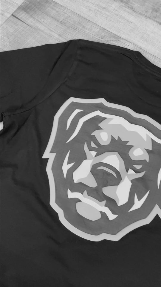 Puff Print HOV Tee (White - Black - Grey Logo)