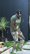 Vortex Cargo Stacked Denim (Woodland Camo)