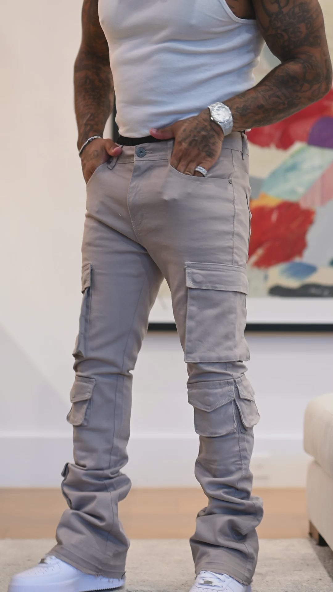 Vortex Cargo Stack Denim Bundle (Grey &amp; Camo)