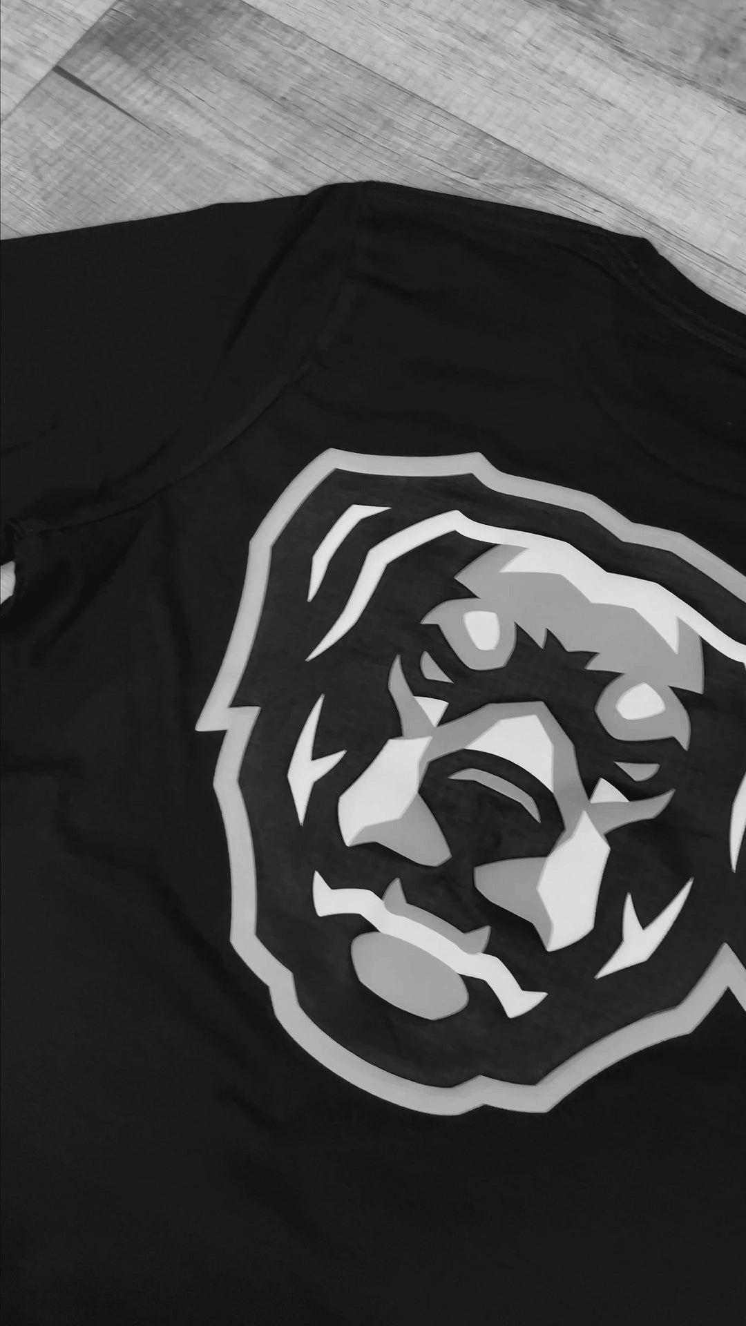Puff Print HOV Tee (White - Black - Grey Logo)