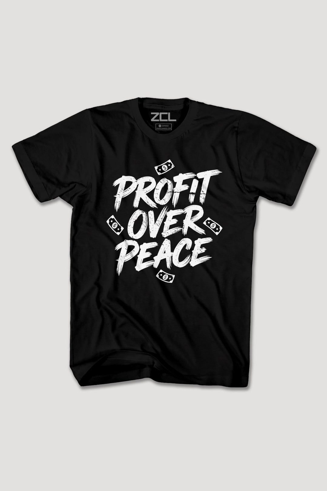 PROFIT OVER PEACE TEE - Zamage