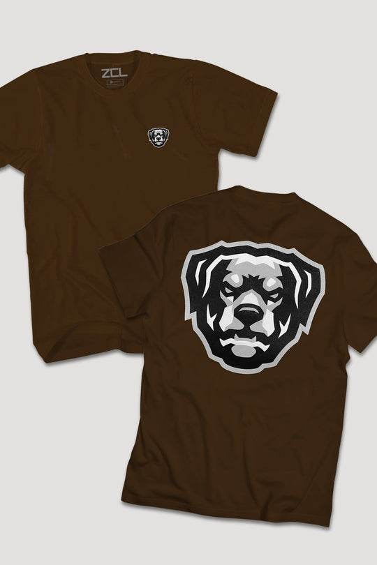 Puff Print HOV Tee (White - Black - Grey Logo) - Zamage