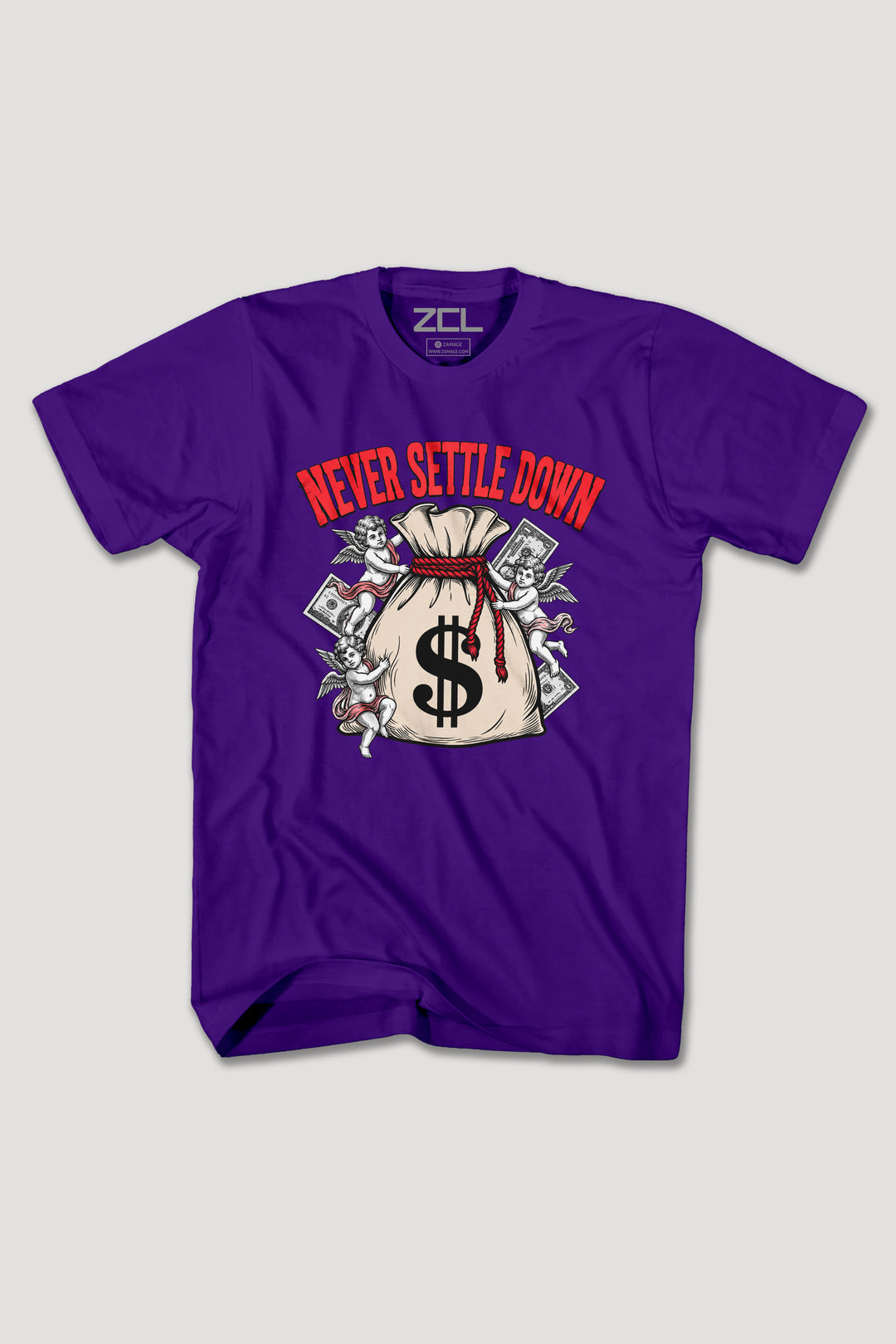 NEVER SETTLE DOWN TEE