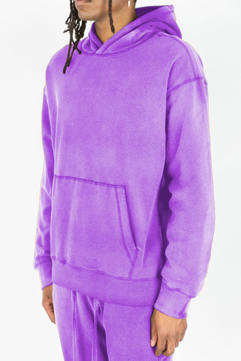 Acid Washed Hoodie (Purple)