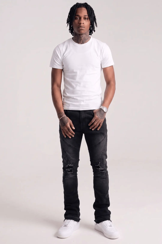 Rawstate Stacked Denim (Black Wash) (M8294D) - Zamage