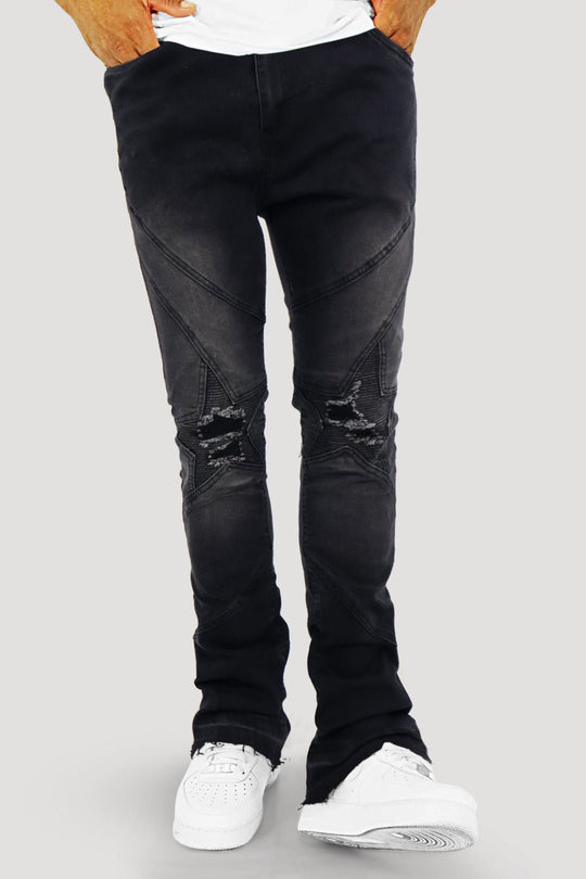 Rawstate Stacked Denim (Black Wash) (M8294D) - Zamage
