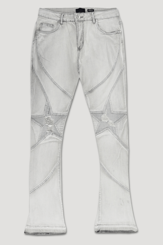 Rawstate Stacked Denim (Grey Bleach) (M8294D) - Zamage