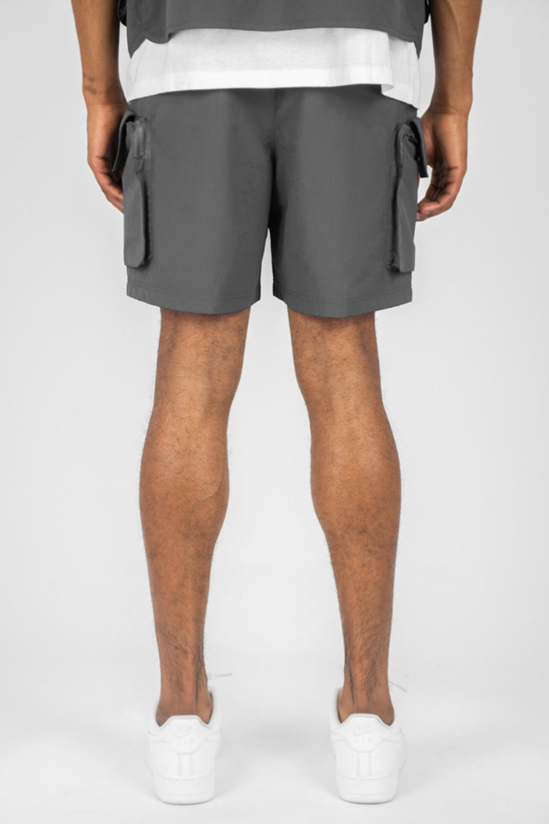 Cargo Pocket Shorts (Grey) (141-910) - Zamage