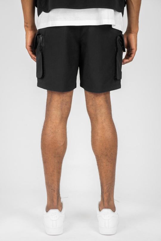 Cargo Pocket Shorts (Black) (141-910) - Zamage