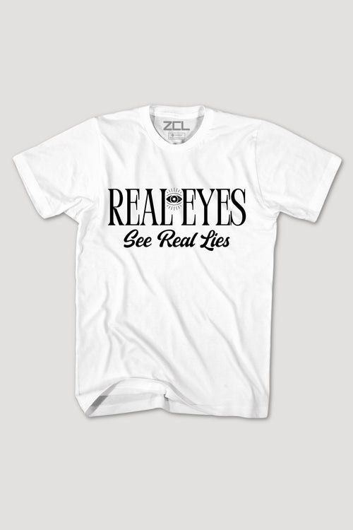 Real Eyes Tee (Black Logo) - Zamage