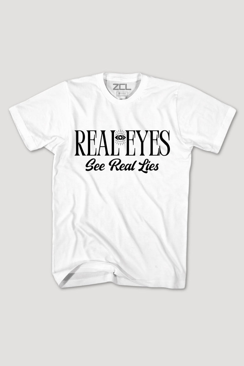 Real Eyes Tee (Black Logo) - Zamage
