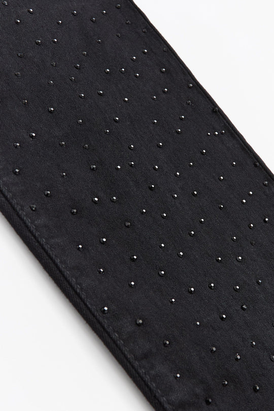 Loaded Rhinestone Denim (Jet Black) (RCF5DM-401)