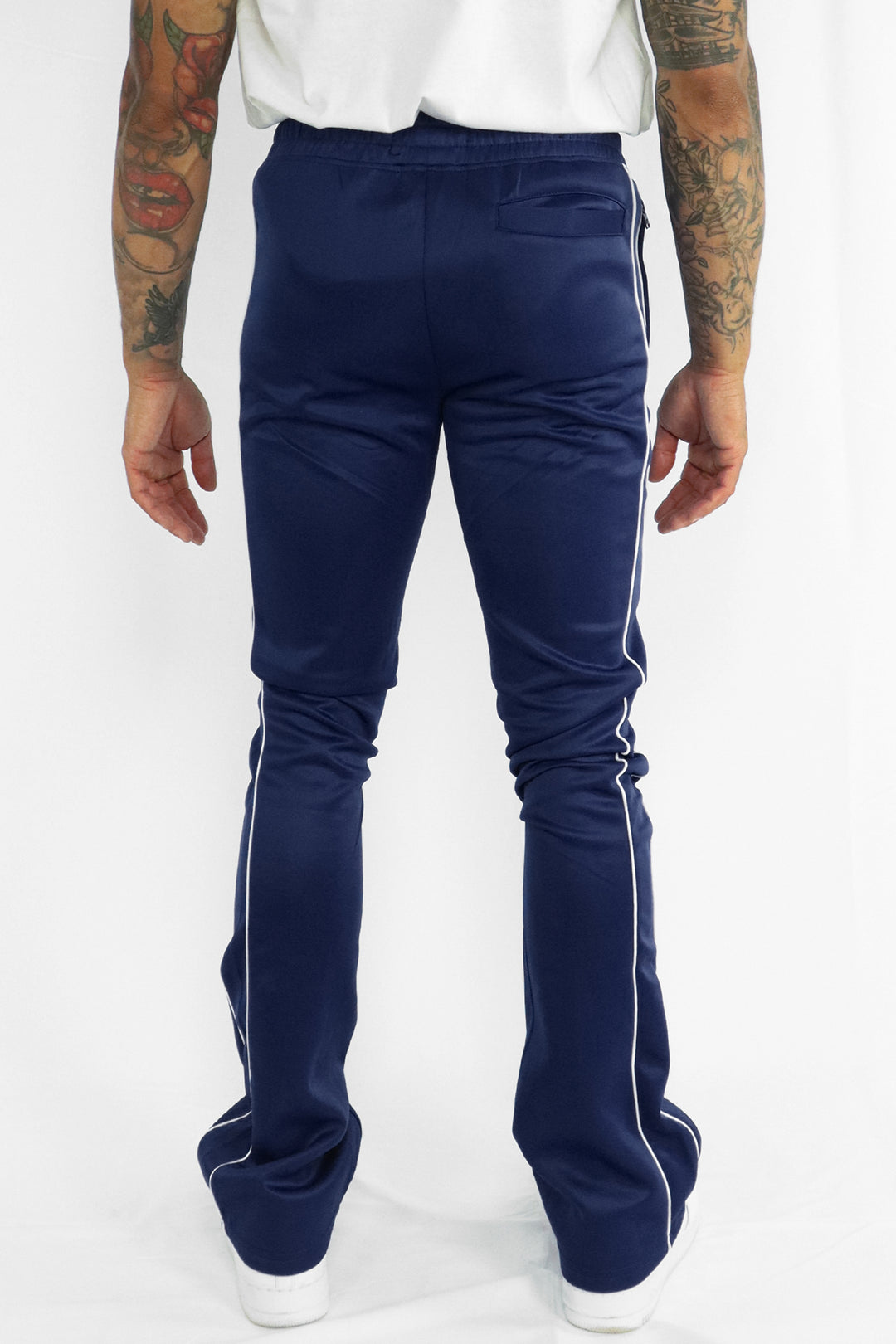 Stacked Track Pants (Navy) (100-470)