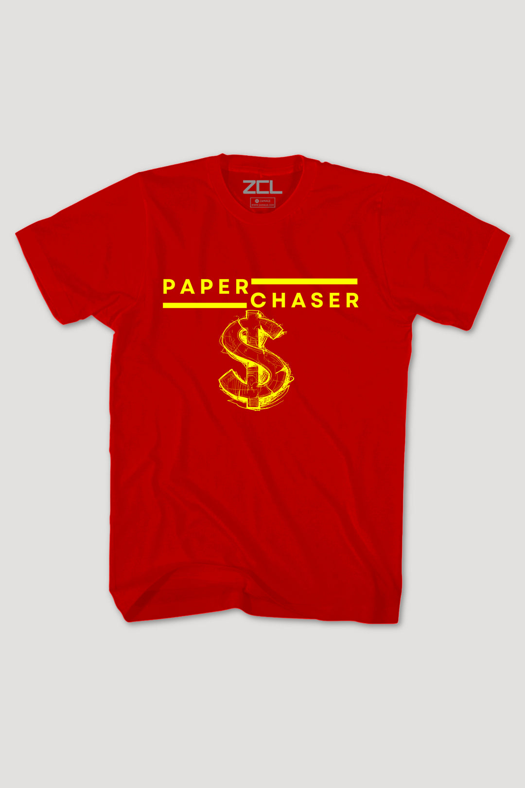 Paper Chaser Tee (Yellow Logo)