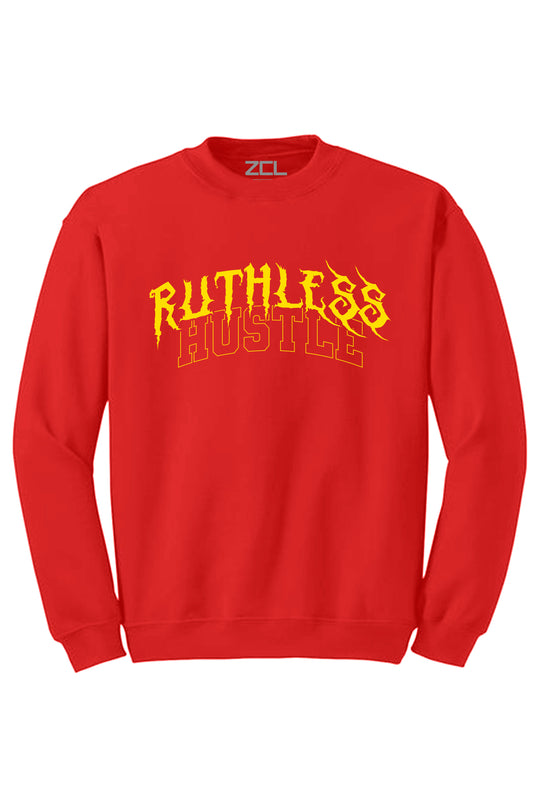 Ruthless Hustle Crewneck Sweatshirt (Yellow Logo) - Zamage