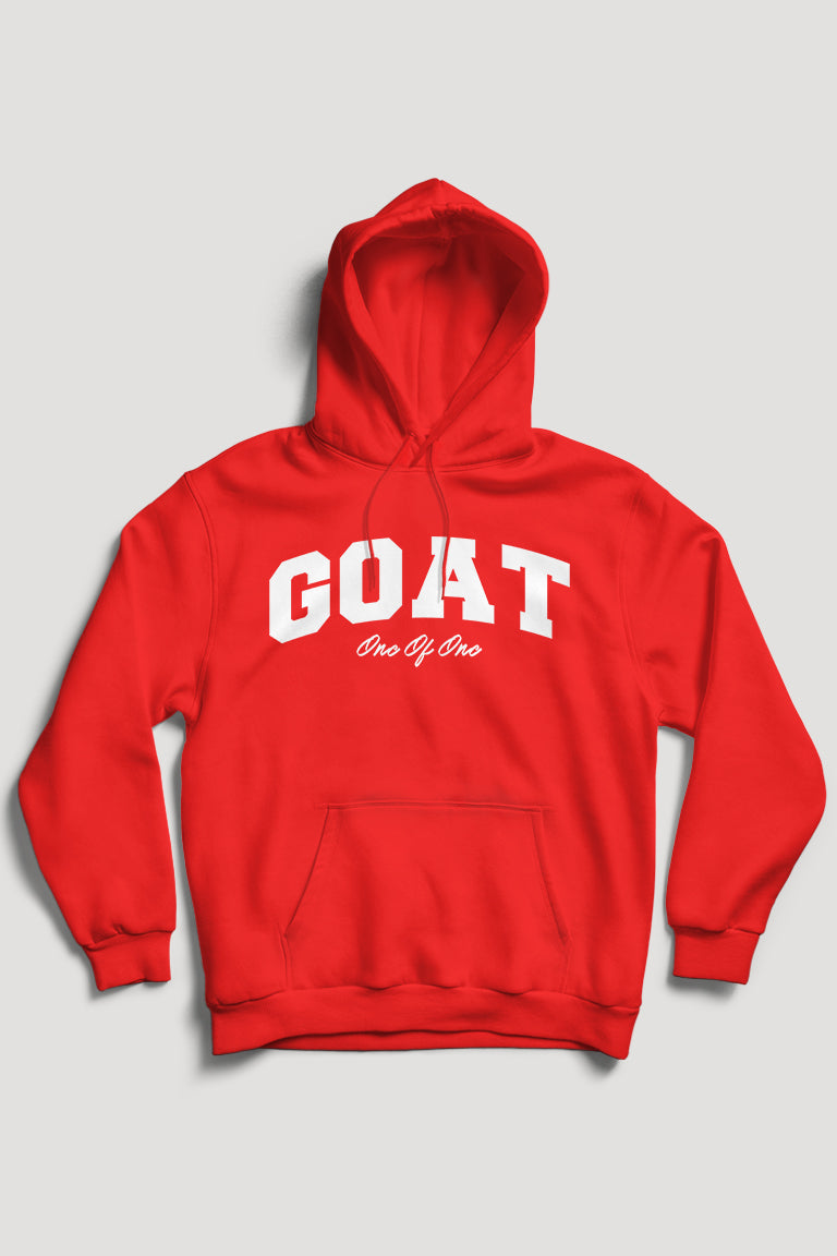 Geitenhoodie (wit logo)