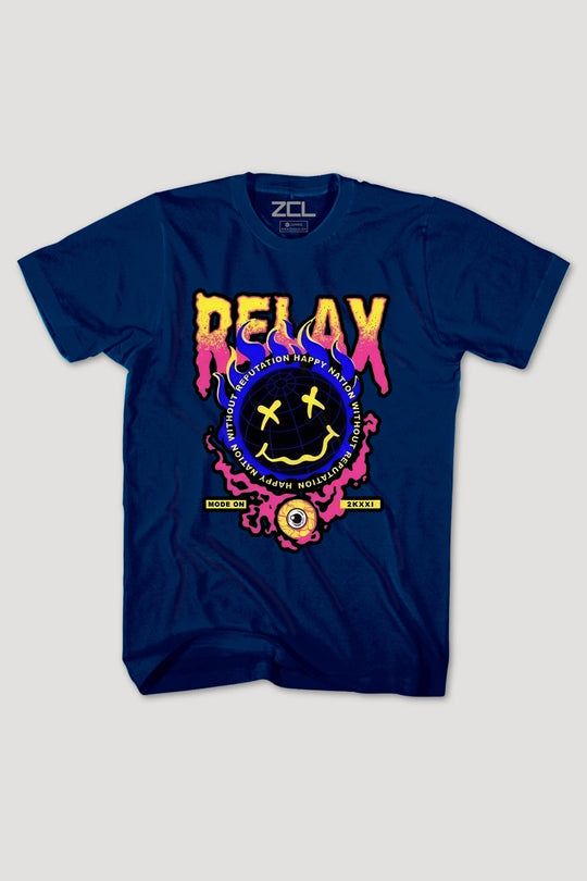 Relax Tee (Multi Color Logo) - Zamage