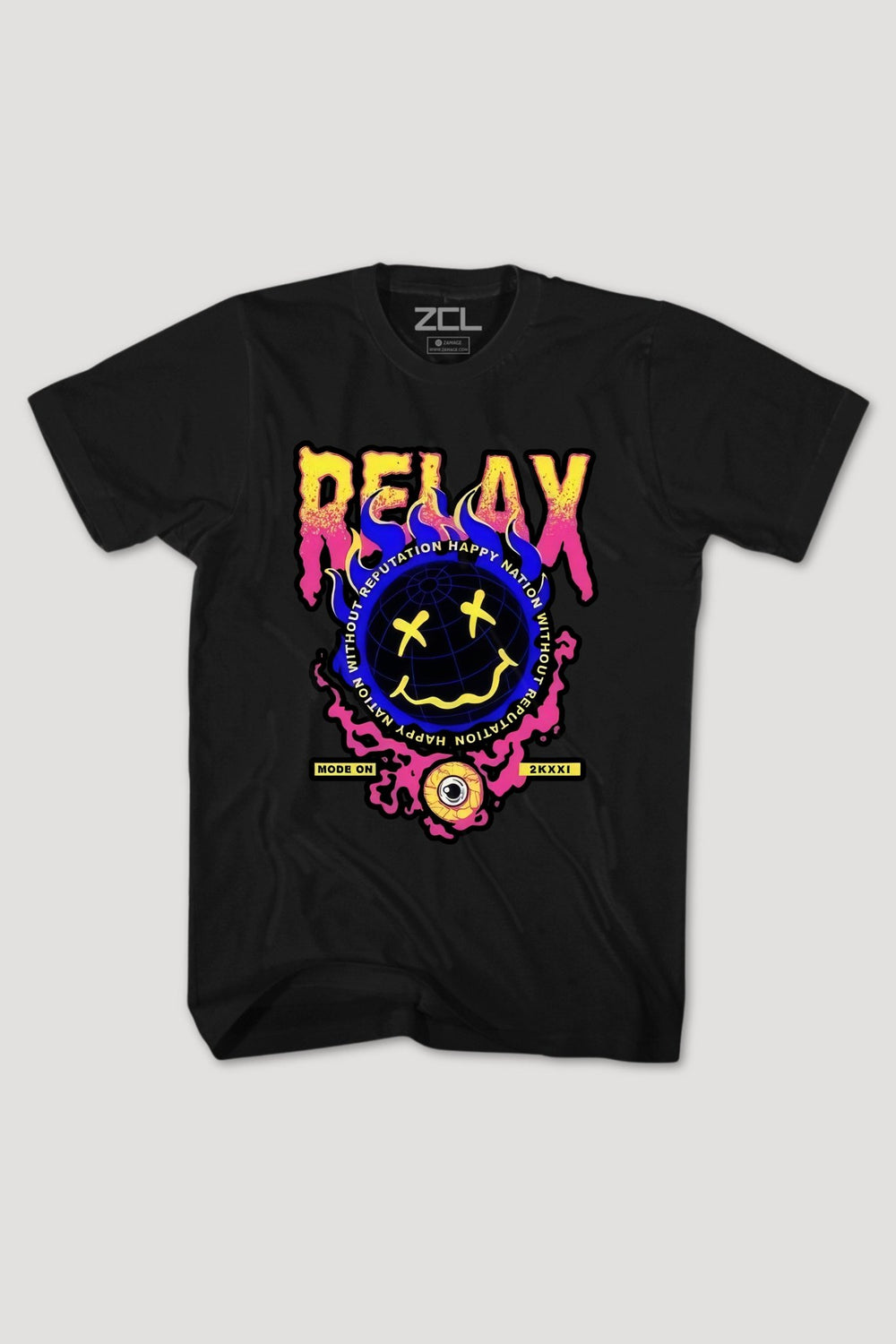 Relax Tee (Multi Color Logo) - Zamage