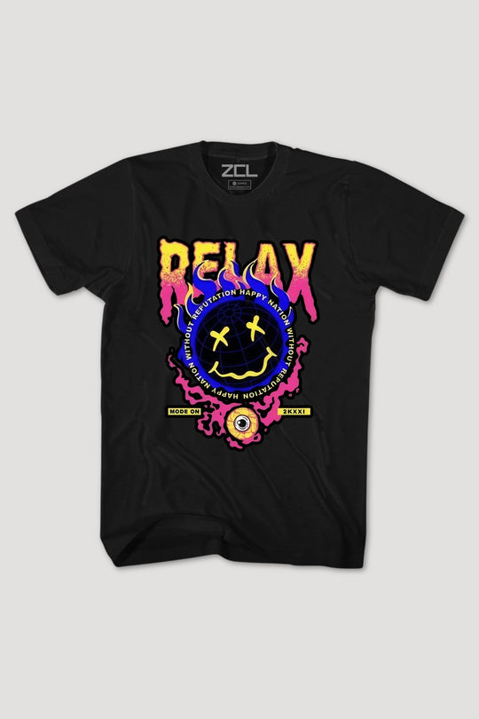 Relax Tee (Multi Color Logo) - Zamage