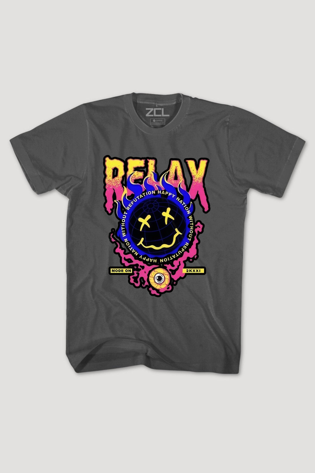 Relax Tee (Multi Color Logo) - Zamage