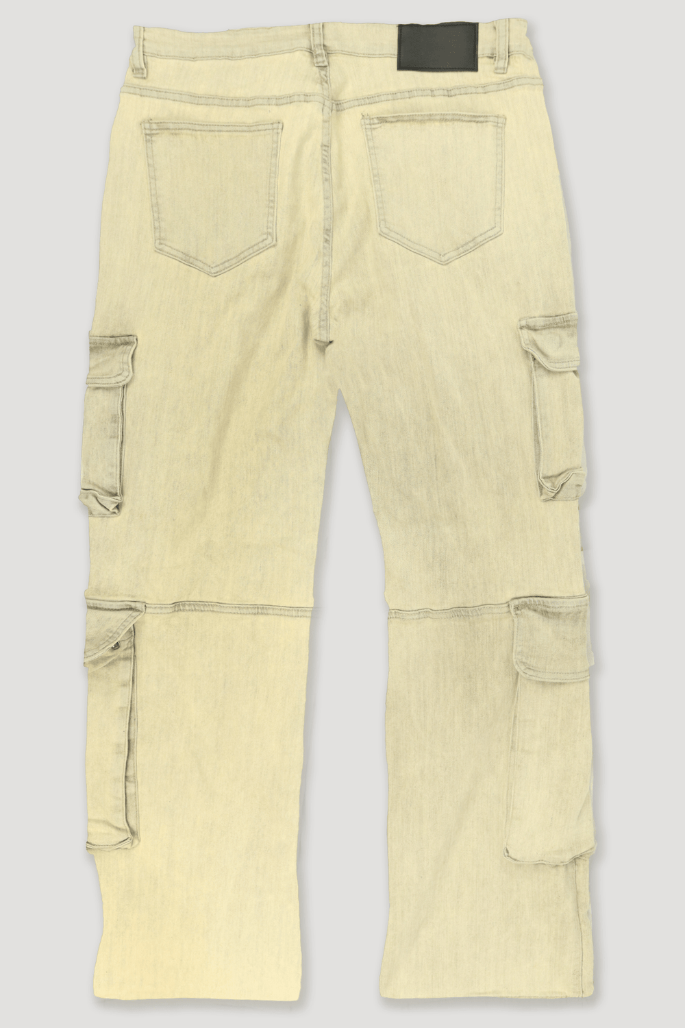 Relaxed Cargo Baggy Fit Denim (Grey Sand Wash) (M8256D) - Zamage