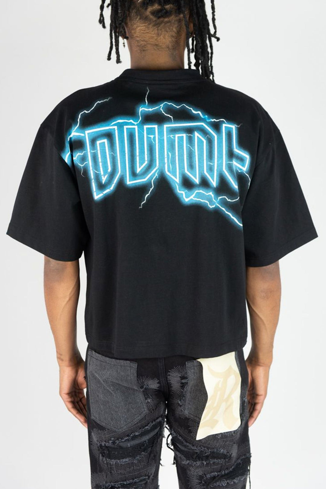 Rhinestone Grillz Tee Shirt (Black) - Zamage