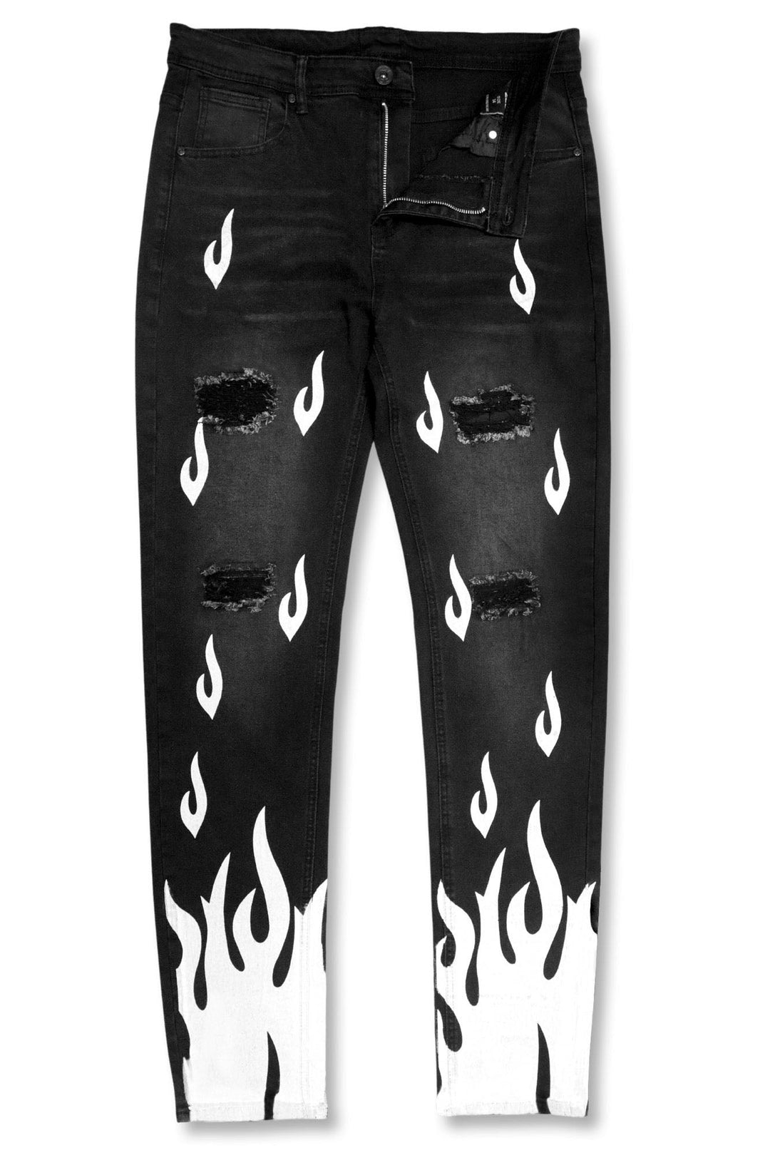 Rising Flame Denim (Black Wash) - Zamage
