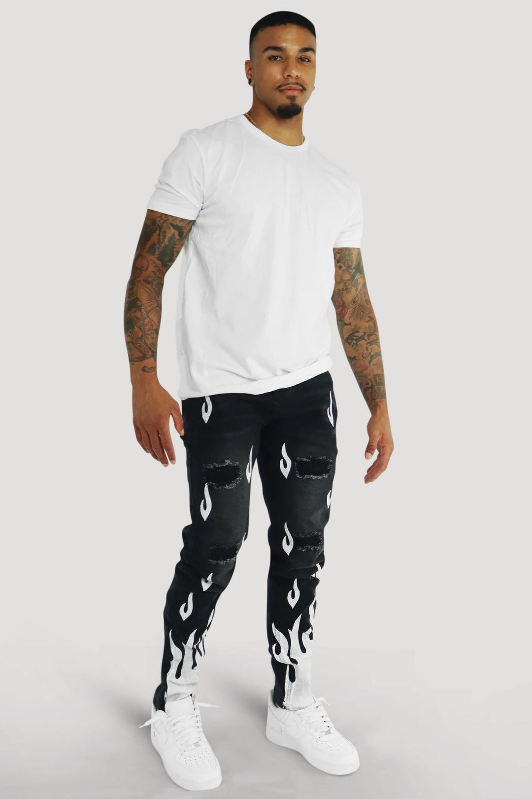 Rising Flame Denim (Black Wash) - Zamage