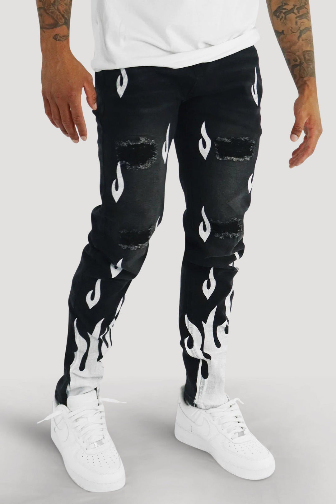 Rising Flame Denim (Black Wash) - Zamage