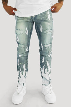 Rising Flame Denim (Blue Wash) - Zamage