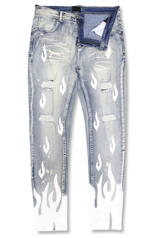 Rising Flame Denim (Blue Wash) - Zamage