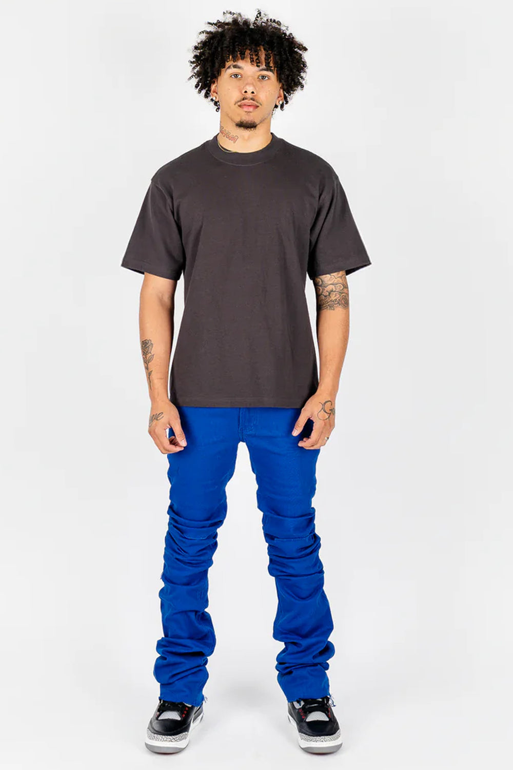 Rockstar Original Clean Fit Super Stacked Denim (Royal Blue)