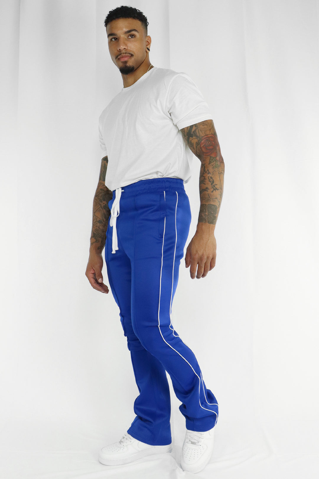 Stacked Track Pant (Royal Blue) - Zamage