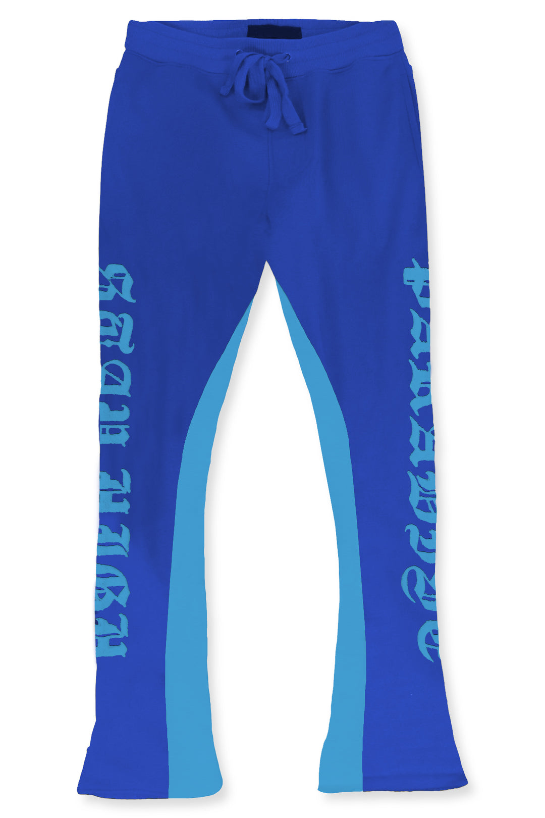 Stay High Paradise Fleece Stacked Pant (Royal Blue) (132-498) - Zamage