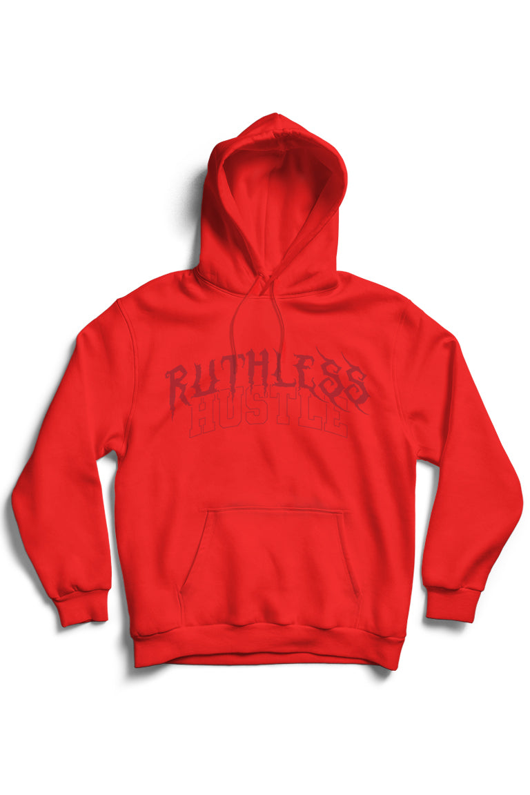 Ruthless Hustle Hoodie (Red Logo) - Zamage
