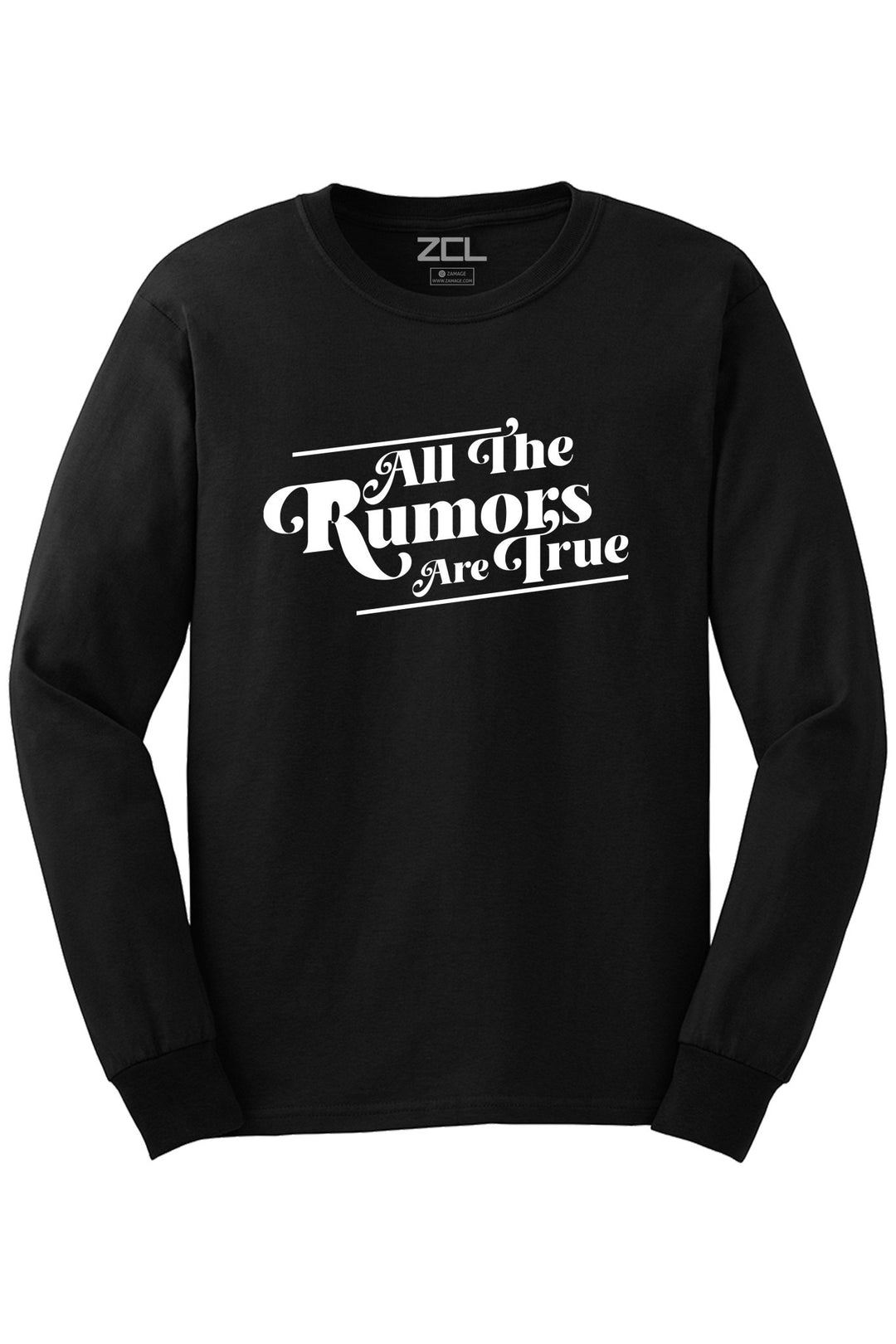 Rumors Long Sleeve Tee (White Logo) - Zamage
