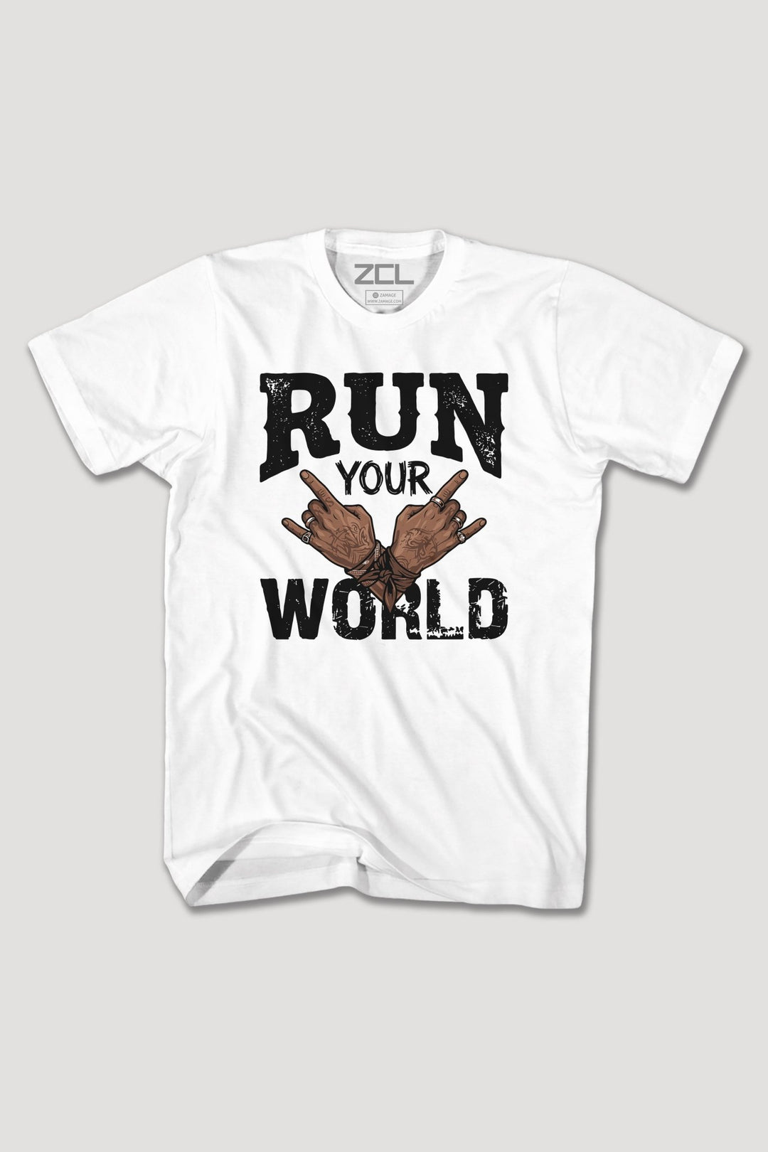 RUN YOUR WORLD TEE - Zamage