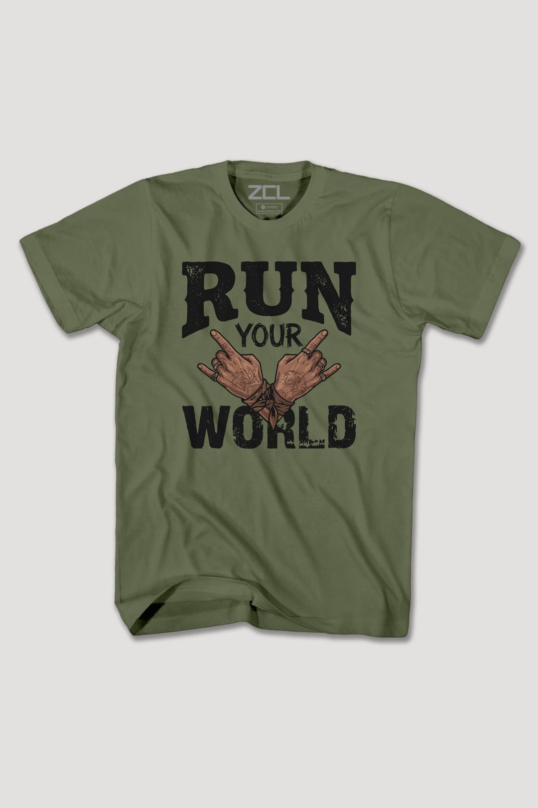 RUN YOUR WORLD TEE - Zamage