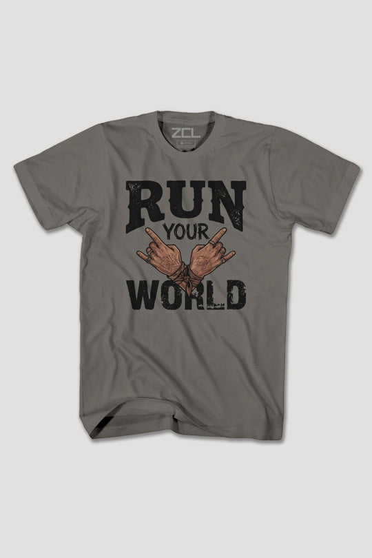 RUN YOUR WORLD TEE - Zamage