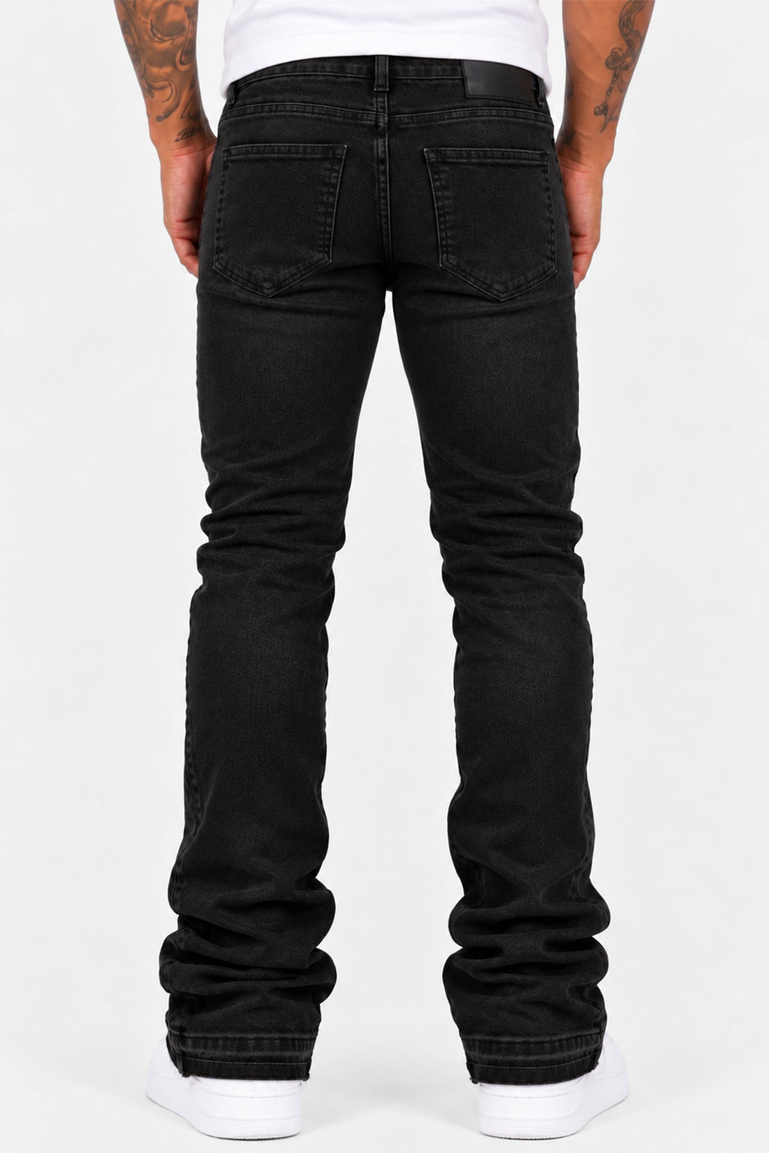 Ruthless Form Stacked Jeans (Jet Black) - Zamage
