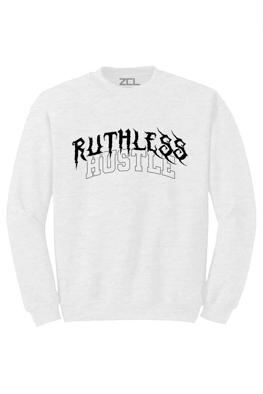 Ruthless Hustle Crewneck Sweatshirt (Black Logo) - Zamage