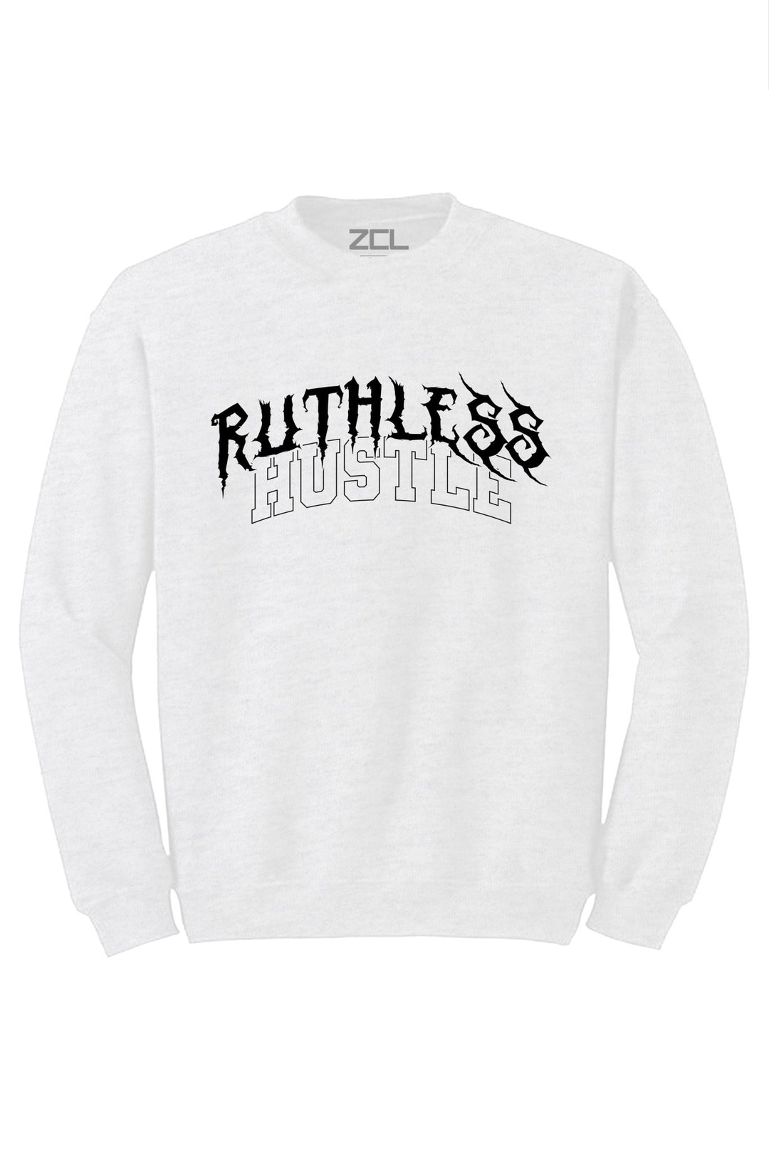 Ruthless Hustle Crewneck Sweatshirt (Black Logo) - Zamage