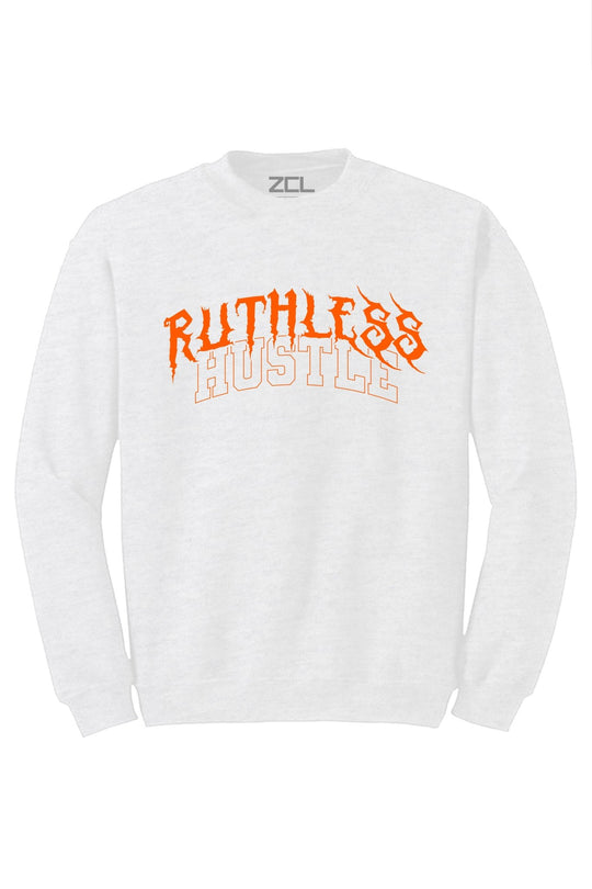 Ruthless Hustle Crewneck Sweatshirt (Orange Logo) - Zamage