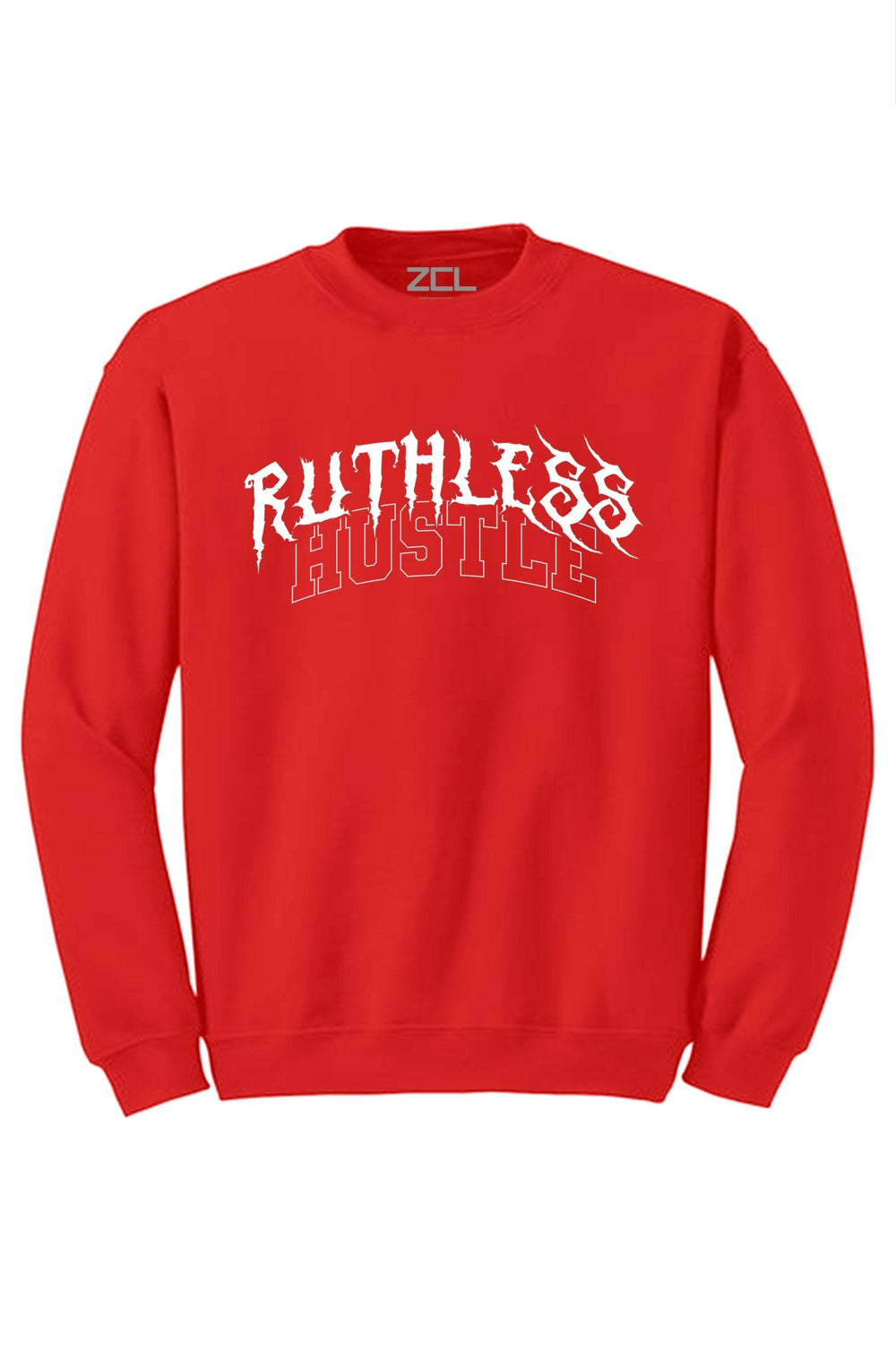 Ruthless Hustle Crewneck Sweatshirt (White Logo) - Zamage
