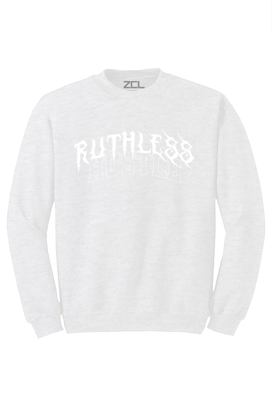 Ruthless Hustle Crewneck Sweatshirt (White Logo) - Zamage