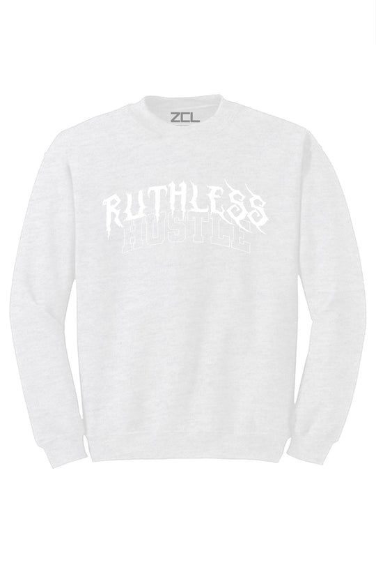 Ruthless Hustle Crewneck Sweatshirt (White Logo) - Zamage