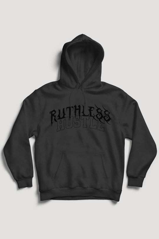 Ruthless Hustle Hoodie (Black Logo) - Zamage