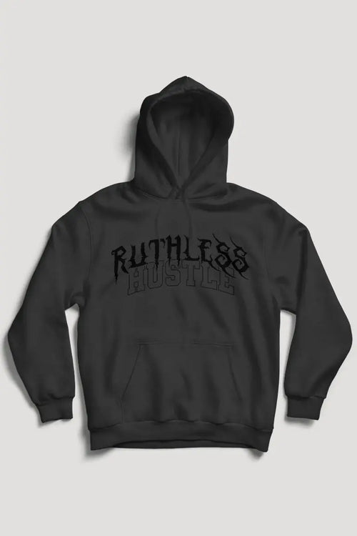 Ruthless Hustle Hoodie (Black Logo) - Zamage